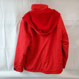 Red Coat with Front Zipper alternative image