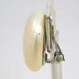 Vintage Marvella & Fashion Faux Pearl Clip-On Earrings & Brushed Silver Tone Necklace 57.6g image number 3