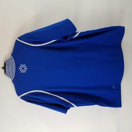 Puma Men Blue Athletic Half Zip Shirt XL alternative image