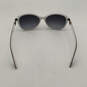 Womens Ferrara Black White Full-Rim Classic Cat-Eye Sunglasses With Case image number 3