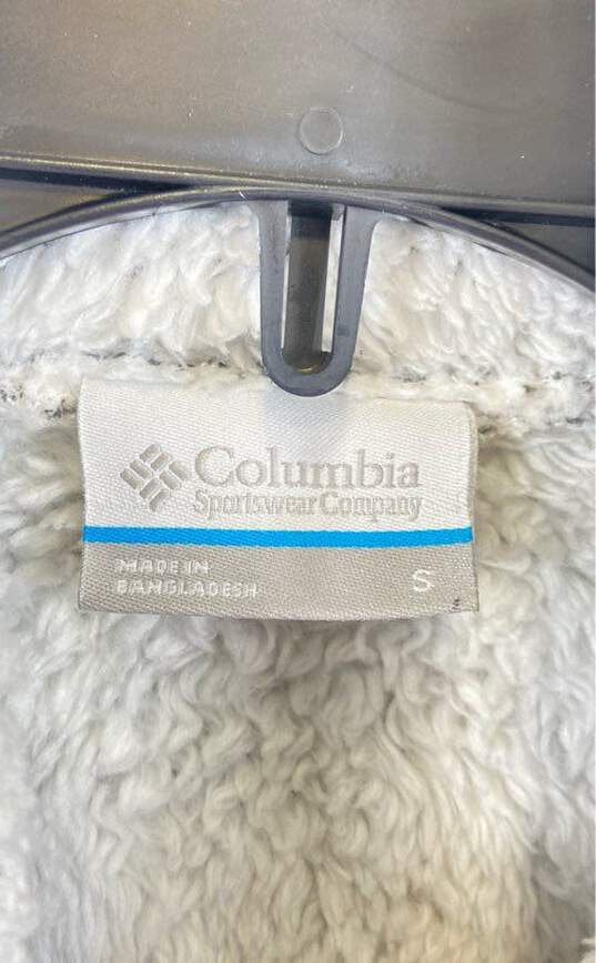 Columbia Women White Fleece Jacket S image number 3