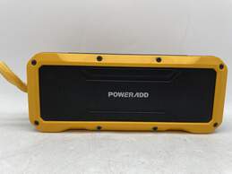 PowerAdd Yellow Black Waterproof Portable Speaker Not Tested E-0542496-B