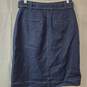 J. Crew Navy Blue Front Button Midi Skirt Women's 4 image number 2