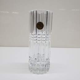Vintage Cristal D'Arques Montparnasse 24% Genuine Lead Crystal Flower Vase 6.5in