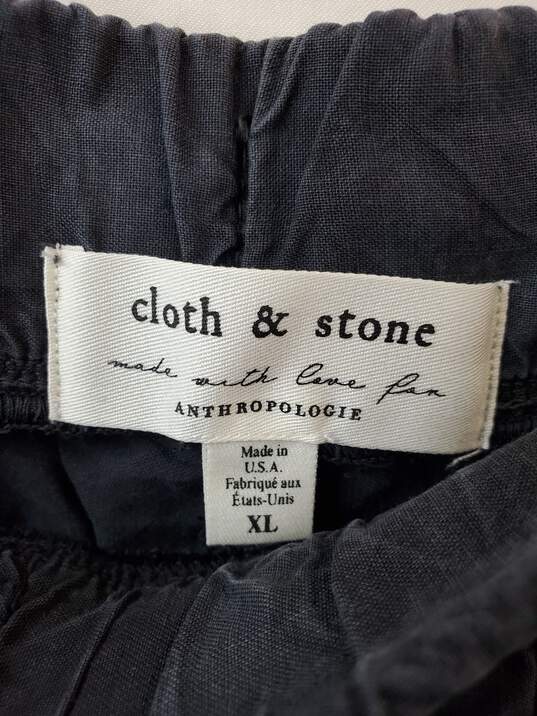 Cloth & Stone Anthropologie Gray Drawstring Pants Size XL image number 3