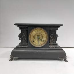 Vintage E. Ingraham Co. Regent Wooden Mantel Clock