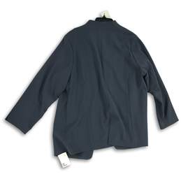 NWT OF/Mercer Womens Gray Notch Lapel 3/4 Sleeve Open Front Blazer Size 20W alternative image