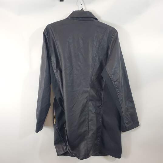 Baccini Women Black Faux Leather Jacket Sz 2X NWT image number 4