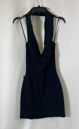 NWT Bebe Womens Black Off The Shoulder Cutout Ponte Mini Dress Size X-Small