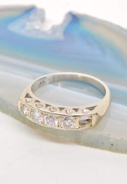 14k White Gold 0.40CTTW Diamond Ring 2.8g alternative image