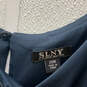 Womens Turquoise Beaded Round Neck Short Sleeve Ruffle Shift Dress Size 20W image number 3