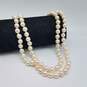 14k Gold FW Pearl 2 Strand Necklace 60.0g image number 3