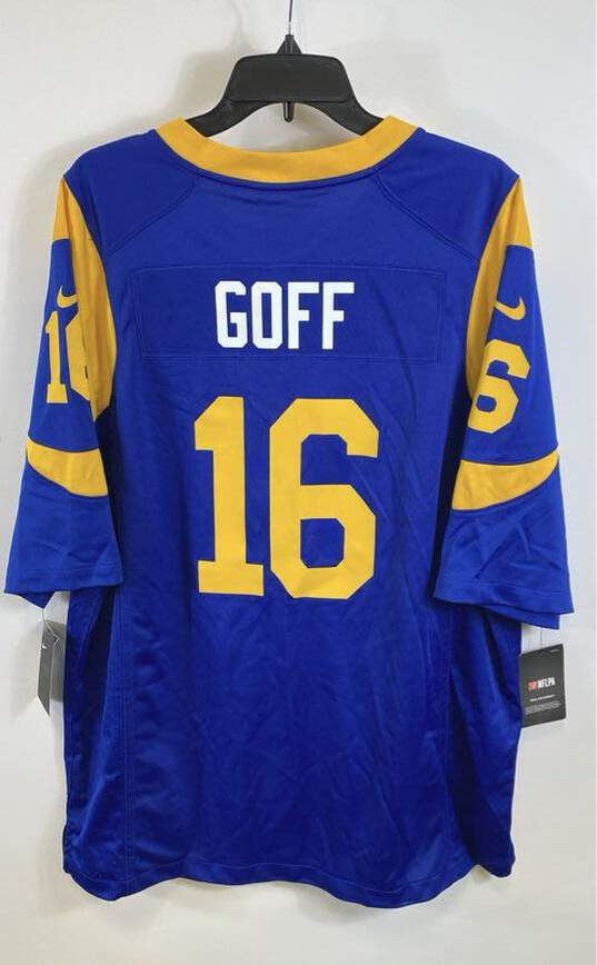 Nike NFL Rams Goff #16 Blue Jersey - Size X Large image number 2