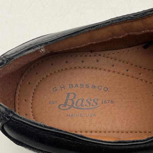 G. H. Bass & Co. Mens Black Low Top Square Toe Lace Up Oxford Dress Shoes Sz 13 image number 7