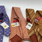 NWT Mens Multicolor Silk Abstract Adjustable Pointed Neckties Lot of 4 image number 3
