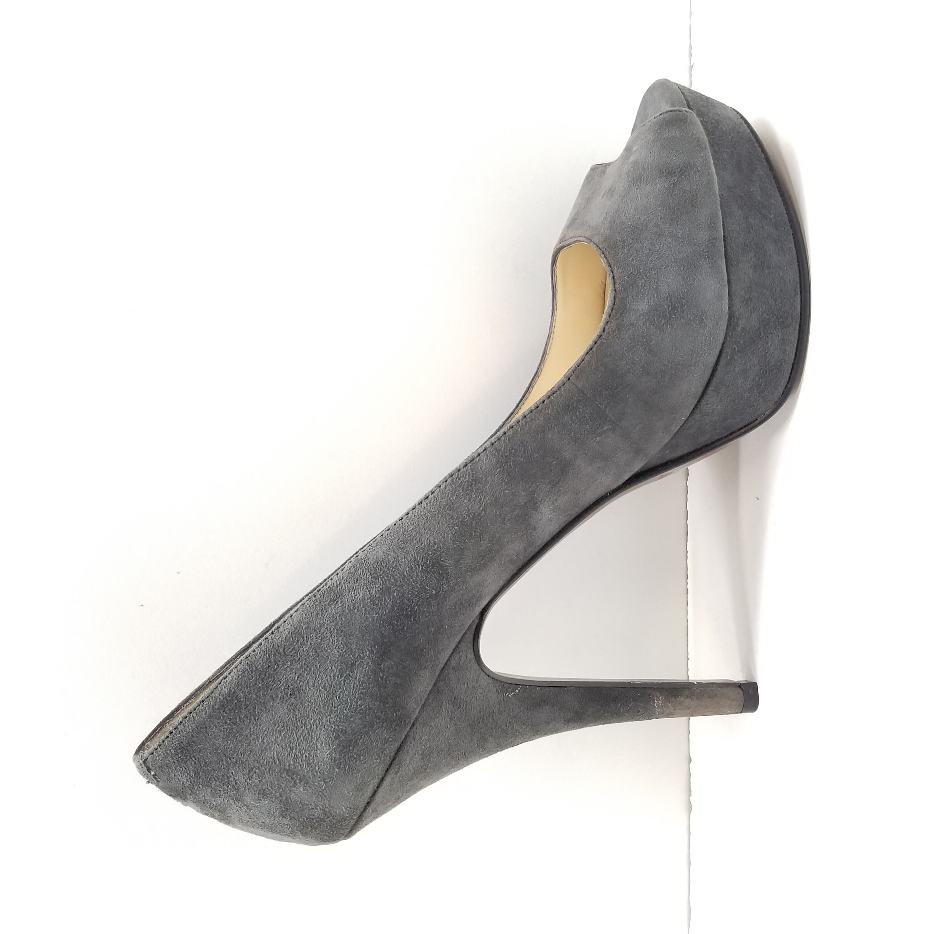 Maureen 100 Grey Suede Stiletto Heels | Malone Souliers