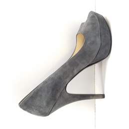 Enzo Angiolini Women's Easully Grey Suede Platform Pumps Size 7
