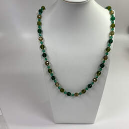 Designer Joan Rivers Green Lobster Clasp Fashionable Beaded Necklace alternative image