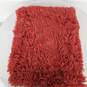YUSOKI Red Faux Fur Throw Blanket image number 1