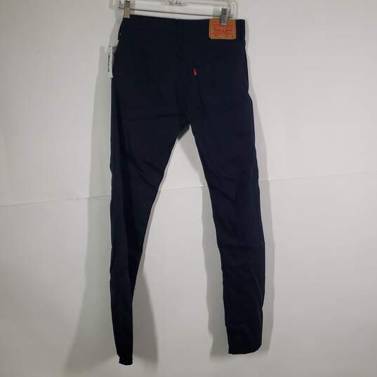 Mens 551 Regular Fit Dark Wash Denim 5 Pocket Design Skinny Leg Jeans Size 31X32 image number 2