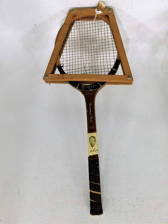 2 Vintage Tennis Racquets Regent Contender Tournament & MacGregor Blue Supreme Lloyd Budge image number 2