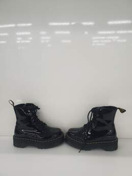 Women Dr Martens Jadon Black Patent Leather Platform Combat Boots Size-5 alternative image