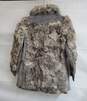 Vintage Angora Rabbit Fur Suede Leather Belted Womens Jacket Sz M image number 4