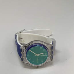 Designer Swatch Ultralavande Solar Spectrum Glass Dial Analog Wristwatch alternative image