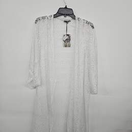 White Knitted Cape
