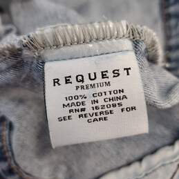 Request Premium Men Light Blue Jean Jacket Medium NWT alternative image
