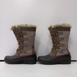 Khombu Women's Black And Brown Leather Waterproof  Boots Size 6 w/Box alternative image