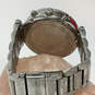 Designer Michael Kors Silver-Tone Round Stainless Steel Analog Wristwatch image number 2