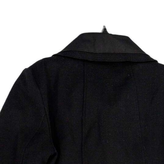 Womens Black Long Sleeve Spread Collar Full-Zip Jacket Size Medium image number 4
