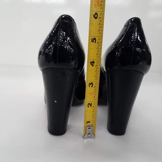 Pour La Victoire Women's Black Patent Leather Block Heels Size 6 image number 4