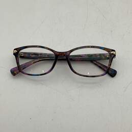 Womens HC6065 Multicolor Frame Clear Lens Adjustable Rectangle Sunglasses