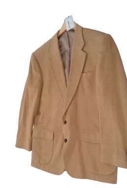 Mens Brown Camel Hair Blend Single Breasted Blazer Jacket Size 44 Large alternative image