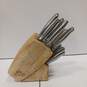 11pc Chicago Cutlery Stainless Steel Kitchen Knife Set In Wood Block image number 7