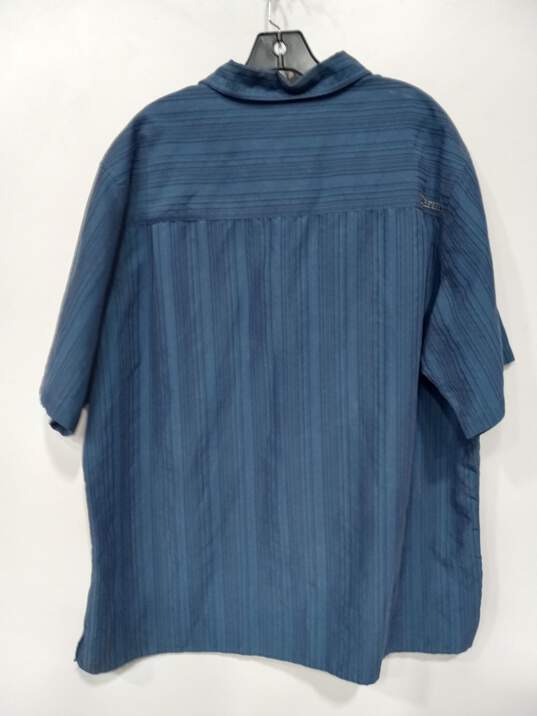 Marmot Unisex Blue Striped Button Up Shirt image number 5