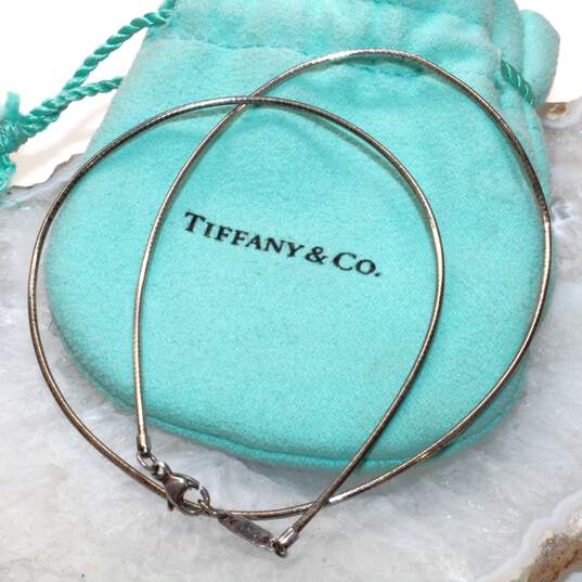 Tiffany & Co. Sterling Silver Snake Chain Necklace - 4.33g image number 4