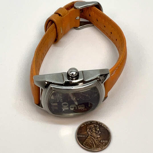 Designer Invicta 2004 Adjustable Strap Rectangular Dial Analog Wristwatch image number 4