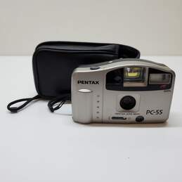 Pentax PC-55 Auto-Focus 30mm Film Point & Shoot Camera Untested