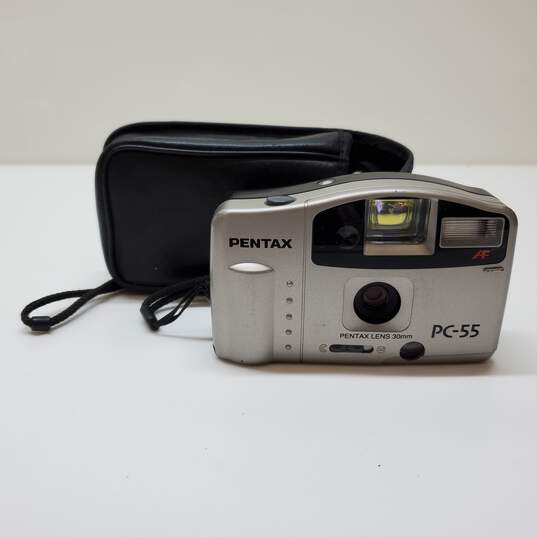 Pentax PC-55 Auto-Focus 30mm Film Point & Shoot Camera Untested image number 1