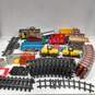 Bundle of Assorted Plastic Train Cars, Tracks & Structures image number 1
