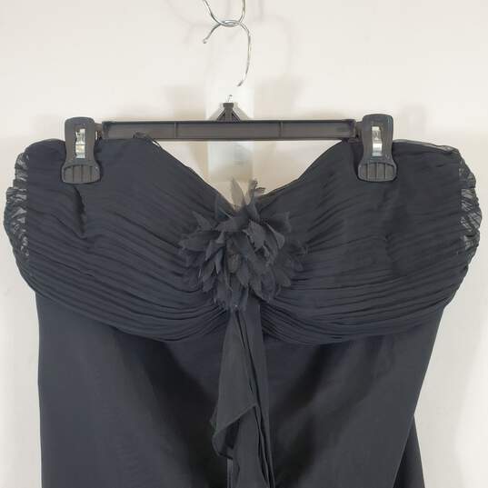 A.B.S Evening Women's Black Pleated Dress SZ 12 NWT image number 2