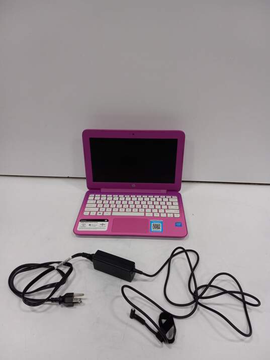 Pink HP Stream Laptop image number 1
