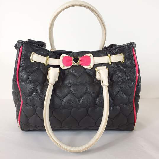 Betsey Johnson Multicolor Faux Leather Handbag image number 1