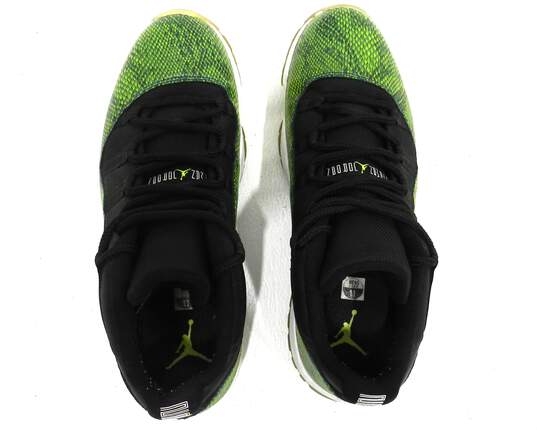 Jordan 11 Retro Low Green Snakeskin Men's Shoes Size 11 COA image number 4