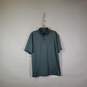 Mens Striped Short Sleeve Collared Loose Fit Polo Shirt Size Large image number 1