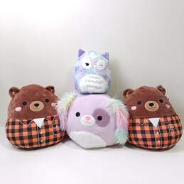 Bundle of Four Assorted Squishmallows Plush Toys