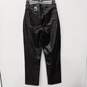 Women's Abercrombie & Fitch Black "Curve Love" Faux Leather Pants Sz 10 NWT image number 2